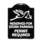 Signmission Reserved for Stork Parking Permit Required W/ Graphic Heavy-Gauge Alum, 24" x 18", BW-1824-23172 A-DES-BW-1824-23172 - alternate 1